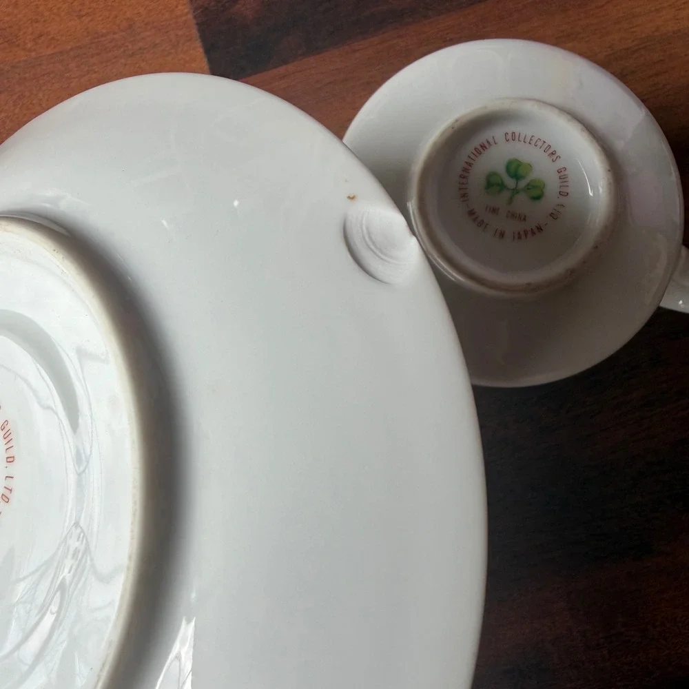 International Collectors Guild Zodiac‎ Tasseography Tea Cup Saucer Made in Japan